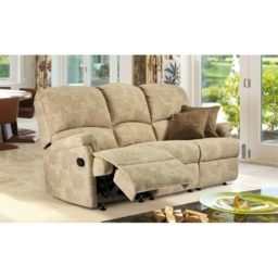 Sherborne Nevada Small 3 Seater Recliner Sofa - Power - Leather Grade 2