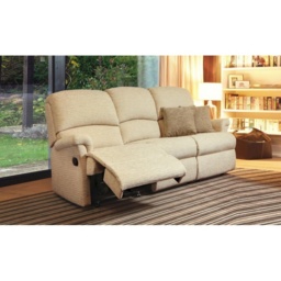 Sherborne Nevada Small 3 Seater Recliner Sofa - Power - Leather Grade 2 - thumbnail 2