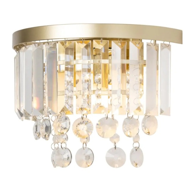 BHS Paladina Wall Light - Brass/Clear - image 1