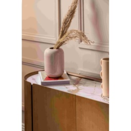 Davos Wide Sideboard - Brushed Bronze/White Marble - thumbnail 2