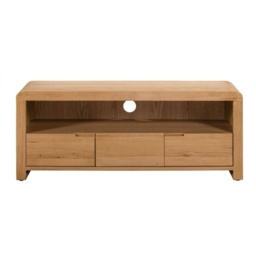 Julian Bowen Curve Oak TV Unit - thumbnail 1