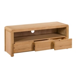 Julian Bowen Curve Oak TV Unit - thumbnail 3