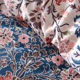 Pineapple Elephant Keera Floral Duvet Set - Navy - Single - thumbnail 4