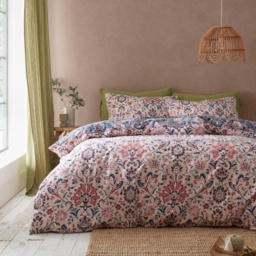 Pineapple Elephant Keera Floral Duvet Set - Navy - Single - thumbnail 2