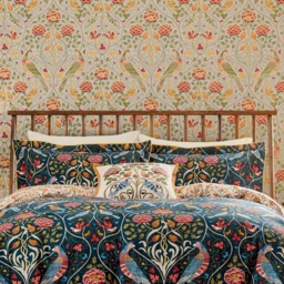Morris and Co Seasons By May Duvet Set - Indigo - Double - thumbnail 2