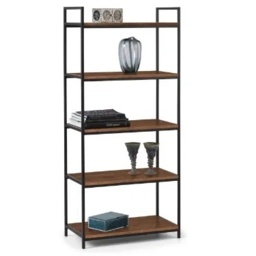 Julian Bowen Tribeca Tall Bookcase - Walnut - thumbnail 1