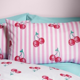 Catherine Lansfield Disco Cherries Duvet Set - Pink - King - thumbnail 3
