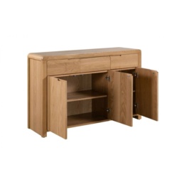 Julian Bowen Curve Oak Sideboard - thumbnail 4