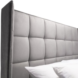 Julian Bowen Gatsby Storage Ottoman Bed - Light Grey - 135cm Double - thumbnail 3