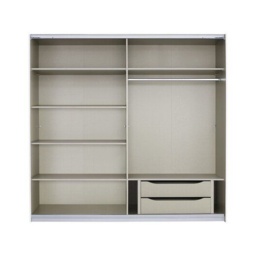 Stuttgart Soft Grey/Alpine White 181cm Wide Sliding Door Wardrobe - thumbnail 3