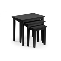 Julian Bowen Cleo Nest Of Tables - Black - thumbnail 2