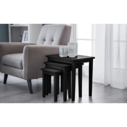 Julian Bowen Cleo Nest Of Tables - Black