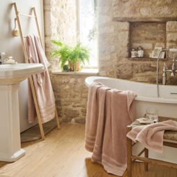 Christy Antalya Cotton Towel - Pale Rose - Bath Sheet - thumbnail 2