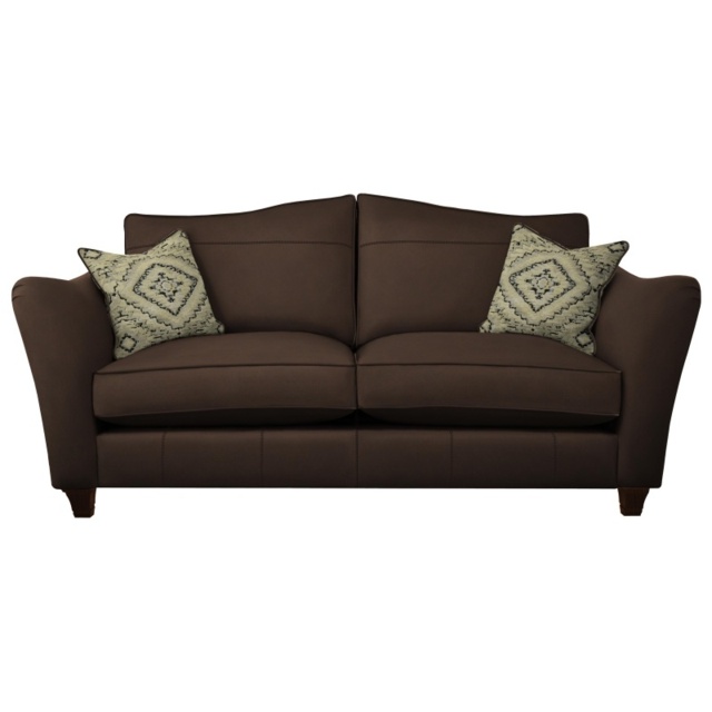 Parker Knoll Harriet Large 2 Seater Formal Back Leather Sofa - Leather Grade M - image 1