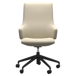 Stressless Laurel High Back Home Office Chair With Arms - Paloma Leather