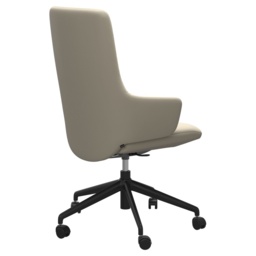 Stressless Laurel High Back Home Office Chair With Arms - Paloma Leather - thumbnail 3