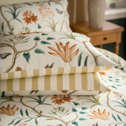 Sanderson Options Clementine Duvet Set - Ochre - Single - thumbnail 4