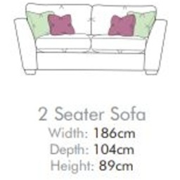 Freddie Fabric 2 Seater Sofa - Fabric Grade A - Fibre - thumbnail 4