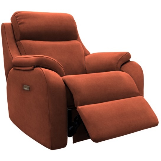 G Plan Kingsbury Recliner Chair - Leather Grade H - Electric with Headrest and Lumbar - image 1