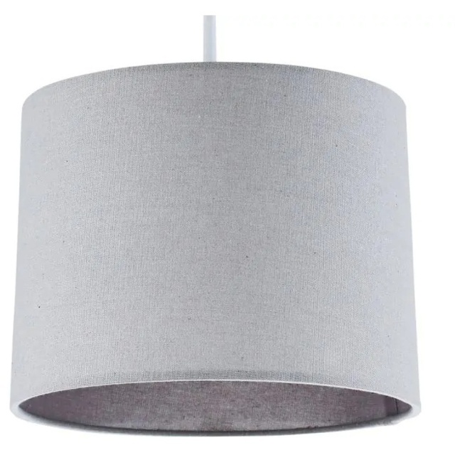 BHS Mira Easy Fit Linen Light Shade 25cm - Grey - image 1