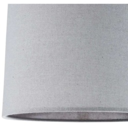 BHS Mira Easy Fit Linen Light Shade 25cm - Grey - thumbnail 5