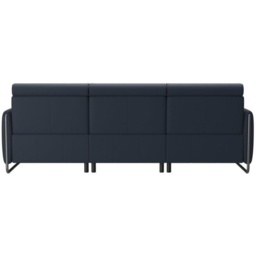 Stressless Emily 3 Seater Power Recliner Sofa With Steel Arms - Paloma Leather - thumbnail 4
