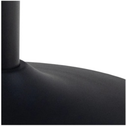 Malta Ceramic Round Bar Table - Matt Black - thumbnail 4