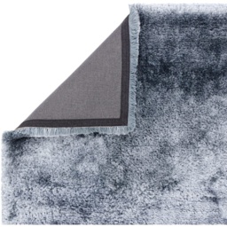 Asiatic Plush Luxury Shaggy Rug - Airforce Blue - 120cm x 170cm - thumbnail 4