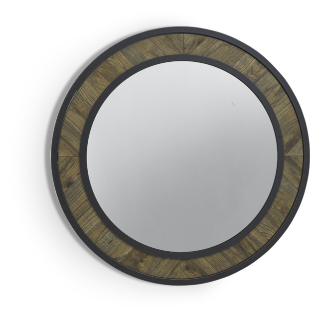 Winnipeg Fumed Oak Wall Mirror - image 1