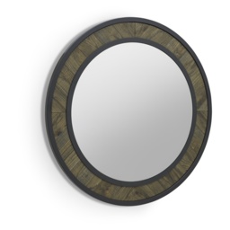 Winnipeg Fumed Oak Wall Mirror - thumbnail 2