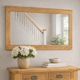 Ascot Rustic Oak Wall Mirror