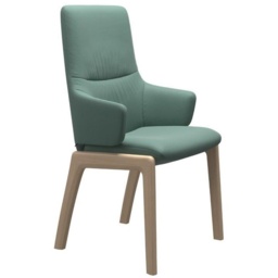 Stressless Mint High Back D100 Dining Chair With Arms - Fabric - thumbnail 3