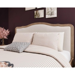Helena Springfield Ticking Stripe Duvet Set - Graphite/Copper - King - thumbnail 2