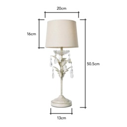 BHS Paisley Table Lamp - Cream - thumbnail 2