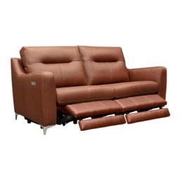 G Plan Austen 3 Seater Leather Sofa With Double Power Footrest and USB - Leather Grade H - thumbnail 2