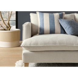 Vogue Williams Howth Extra Large Sofa - Linen Look - Foam - thumbnail 3