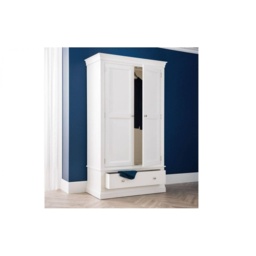 Julian Bowen Clermont 2 Door 1 Drawer Wardrobe - thumbnail 1