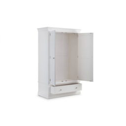 Julian Bowen Clermont 2 Door 1 Drawer Wardrobe - thumbnail 3