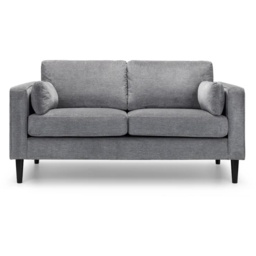 Julian Bowen Hayward 2 Seater - Grey Chenille Fabric - thumbnail 3