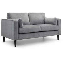 Julian Bowen Hayward 2 Seater - Grey Chenille Fabric - thumbnail 2