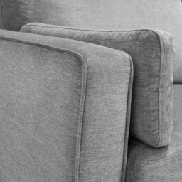 Julian Bowen Hayward 2 Seater - Grey Chenille Fabric - thumbnail 4