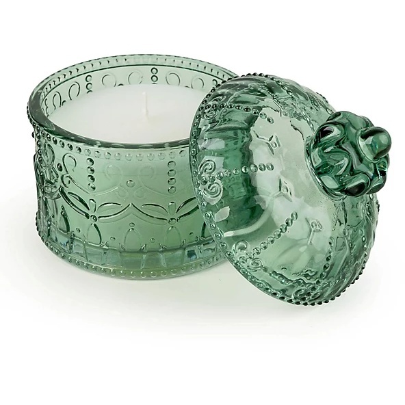Candlelight Small Round Embossed Jar Candle With Lid Chengdu Sakura Blossom - image 1