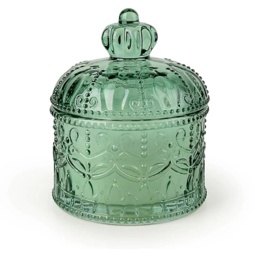 Candlelight Small Round Embossed Jar Candle With Lid Chengdu Sakura Blossom - thumbnail 2