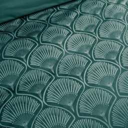 Catherine Lansfield Art Deco Pearl Duvet Set - Teal - Double - thumbnail 3