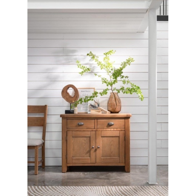 Juniper Narrow Sideboard - Smoked Oak - image 1