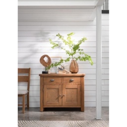 Juniper Narrow Sideboard - Smoked Oak - thumbnail 1