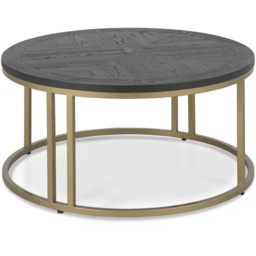 Calgary Round Coffee Table - Peppercorn Ash - thumbnail 2