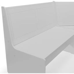 Julian Bowen Newport Corner Dining Set With Storage Bench - Dove Grey - thumbnail 3