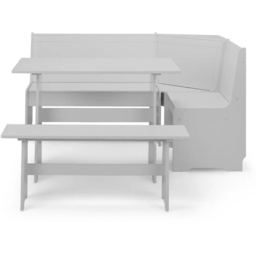 Julian Bowen Newport Corner Dining Set With Storage Bench - Dove Grey - thumbnail 2