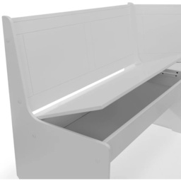 Julian Bowen Newport Corner Dining Set With Storage Bench - Dove Grey - thumbnail 6